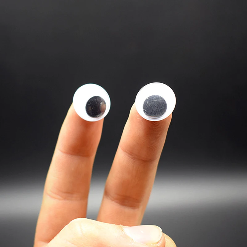 

50 Packs 8-25mm DIY Glasses Handmade Product Accessories Toy Animal Model Fake Eyes Handmade Materials With Self-adhesive