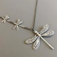 dragonfly pendant necklace charm chain necklaces for women party statement necklace jewelry female bijoux birthday gifts