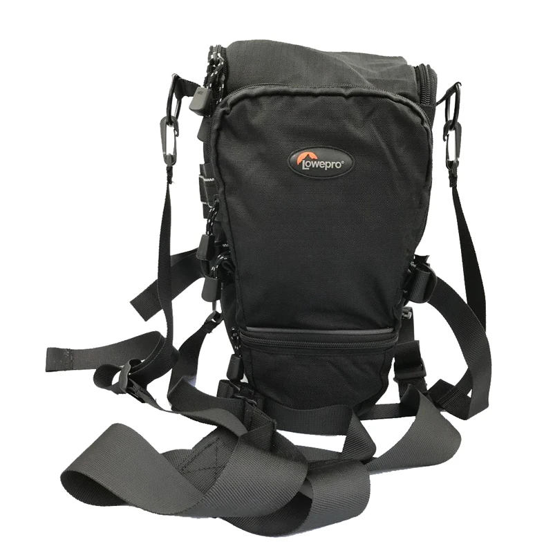 

Toploader Pro 75 AW Lowepro для зеркальной однообъективной камеры Камера треугольная Наплечная Сумка дождевик Портативный талии Чехол кобура для цифр...