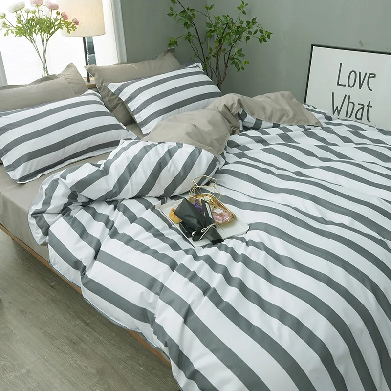 Простое одеяло постельные принадлежности пододеяльник хлопок двуспальные