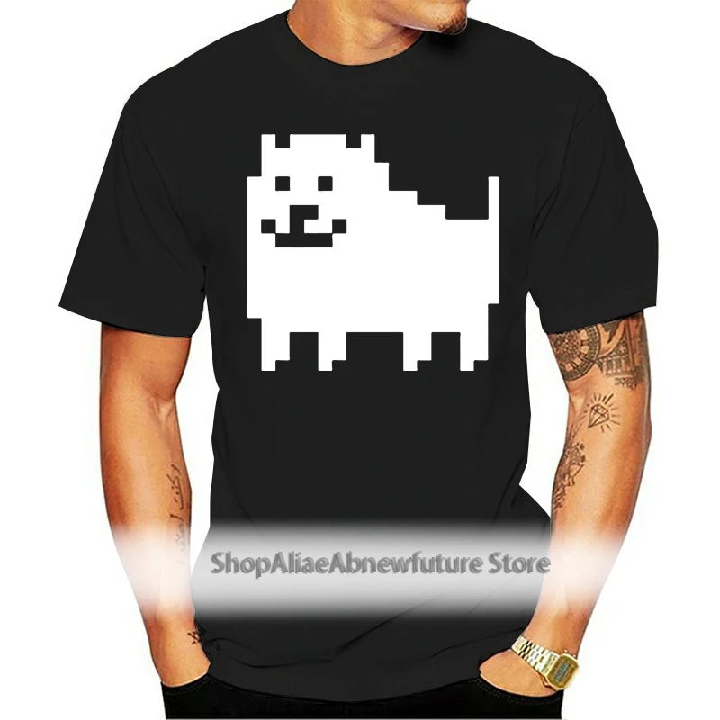 

HOT Men Fashion Game T Shirts Undertale Annoying Dog Printed Anime Cotton T-shirt Casual Tees Customized Streetwear