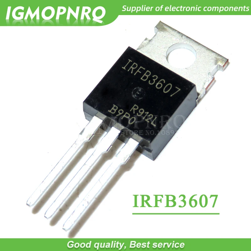 20 шт. бесплатная доставка транзистор с полевым эффектом IRFB3607 IRFB3607PBF MOSFET