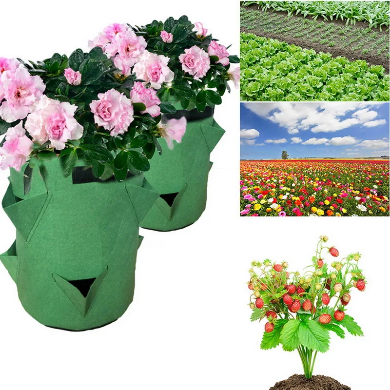 Сумка для выращивания клубники контейнер растений объемом 5/7/10 галлонов сумка