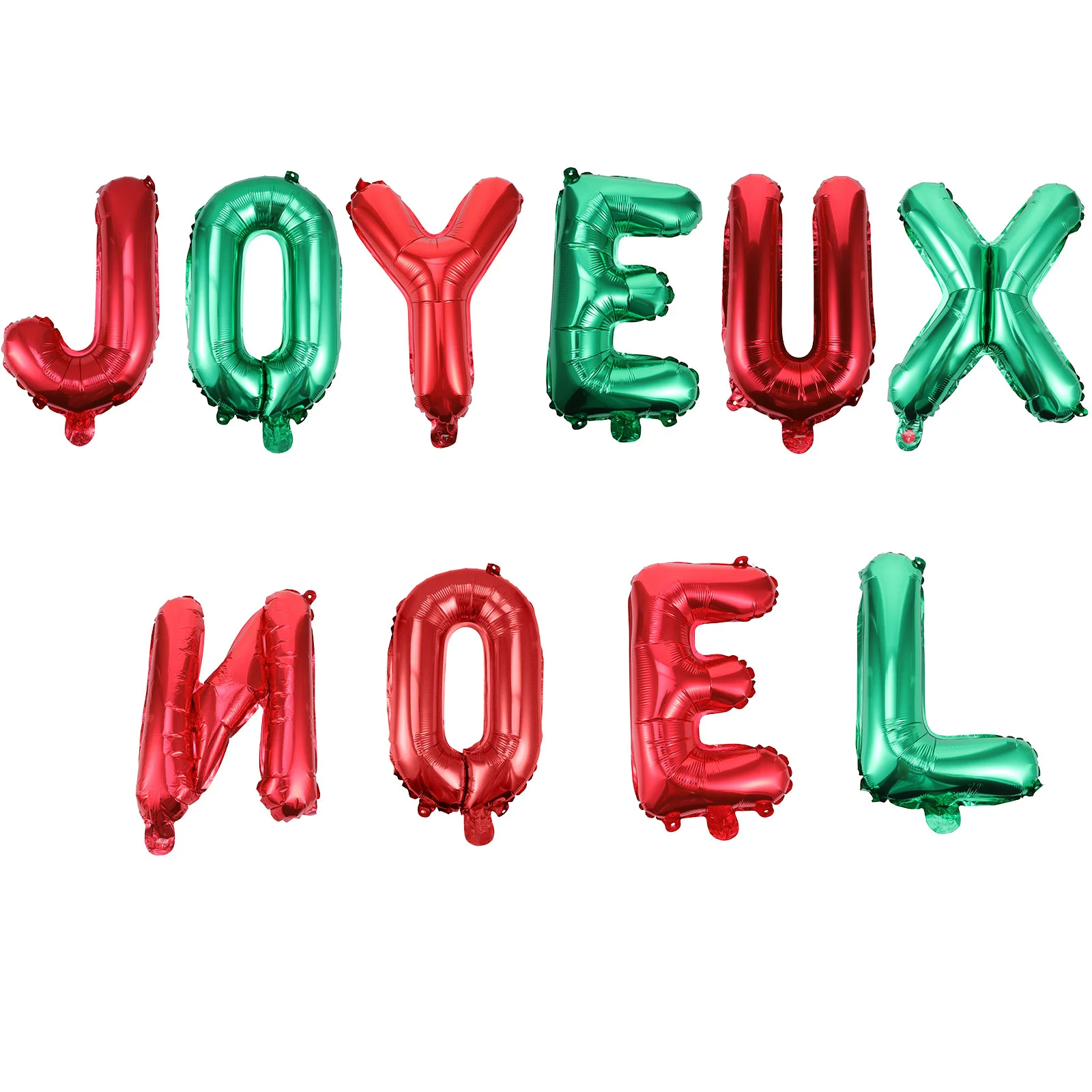 

1 Набор декоративных латексных шаров с надписью «Merry NOEL»