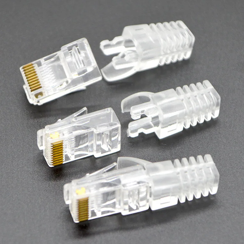 100 шт., сетевой разъем RJ48 10P10C, 10 контактов 100 шт., сетевой разъем RJ48 10P10C, 10 контактов