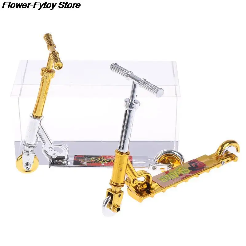 

1PC Mini Scooter Two Wheel Scooter Children's Educational Toys Finger Scooter Bike Fingerboard Skateboard