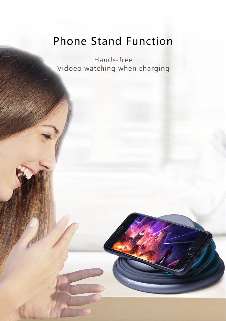 Беспроводное зарядное устройство Qi для быстрой зарядки док станция Huawei Galaxy A51 A71