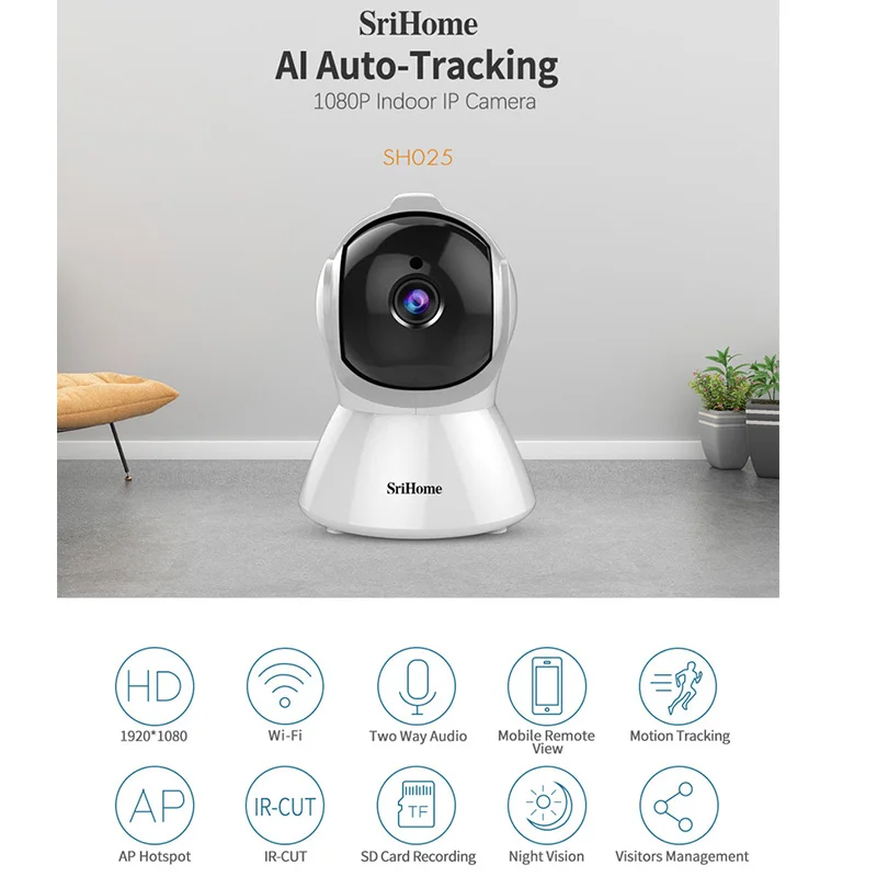 Мини камера видеонаблюдения Sricam SH025 1080P Wi Fi МП|Камеры видеонаблюдения| |