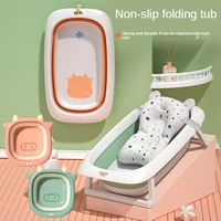 baby bath tub baby folding tub newborn children can sit and lie home large bath bucket childrens products