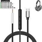 Кабель-удлинитель с оплеткой OFC 2,5 мм на USB Тип C для наушников Sennheiser PXC550 PXC480 PXC 550 480 MB660 MB 660 UC MS