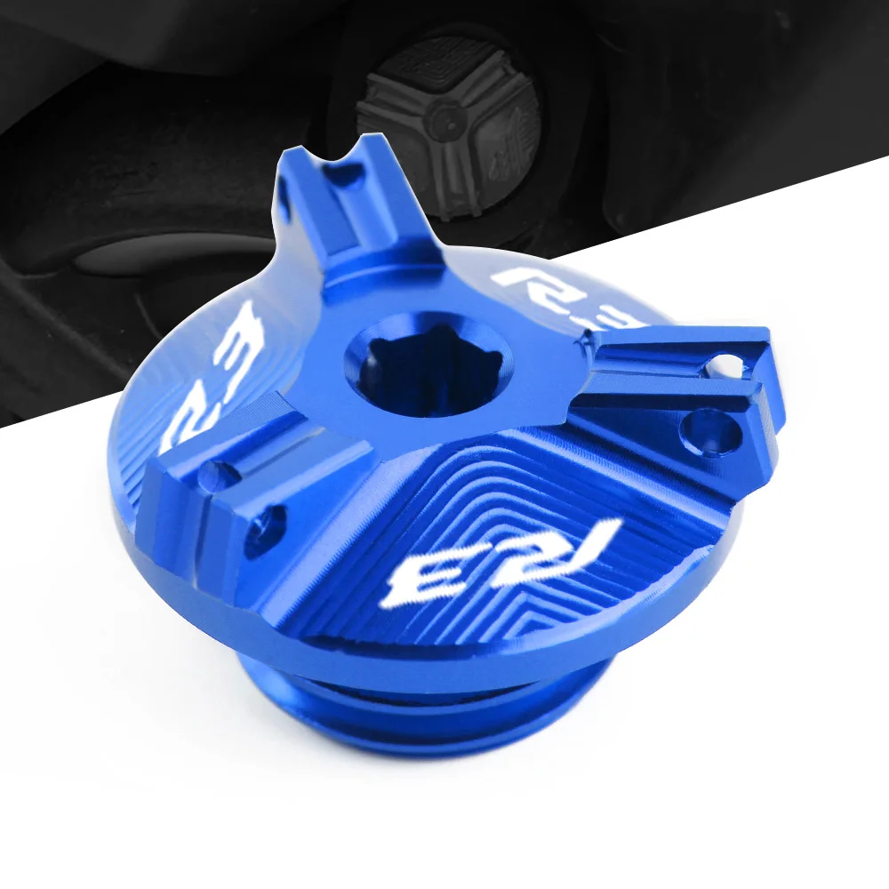 

For Yamaha YZF-R3 YZFR3 2015 -2021 Motorcycle CNC Aluminum Oil Filler Cap Cover