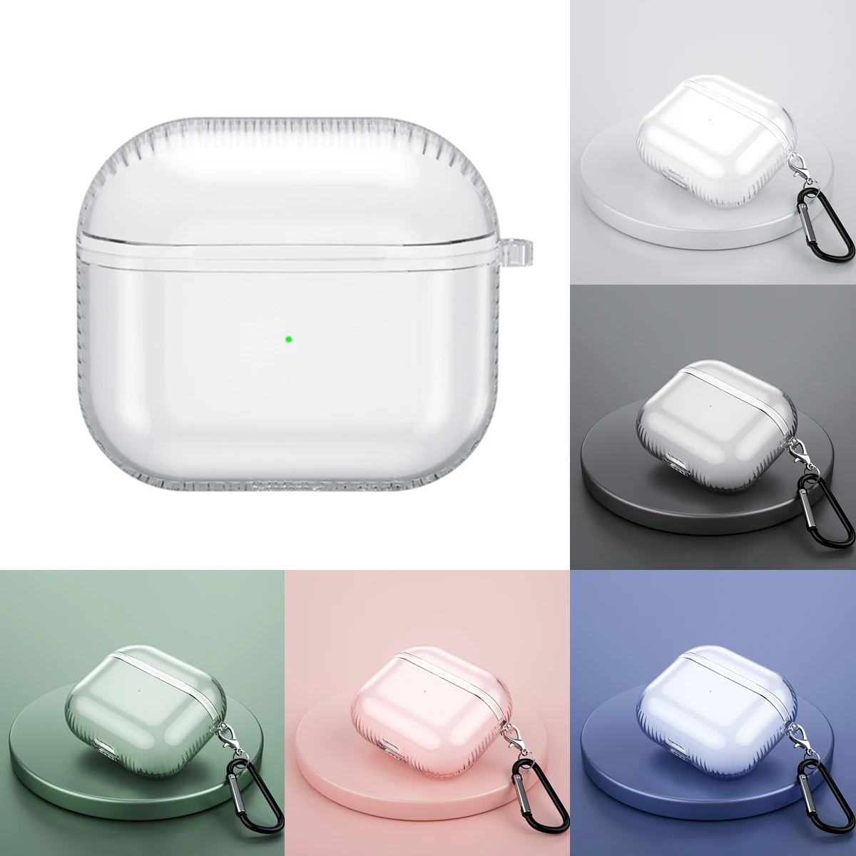 

Airbag Silicone Case For AirPods 3 Bag Protective Cover Wireless Bluetooth Earphone Case Anti-slip Shell For Apple Airpods 3