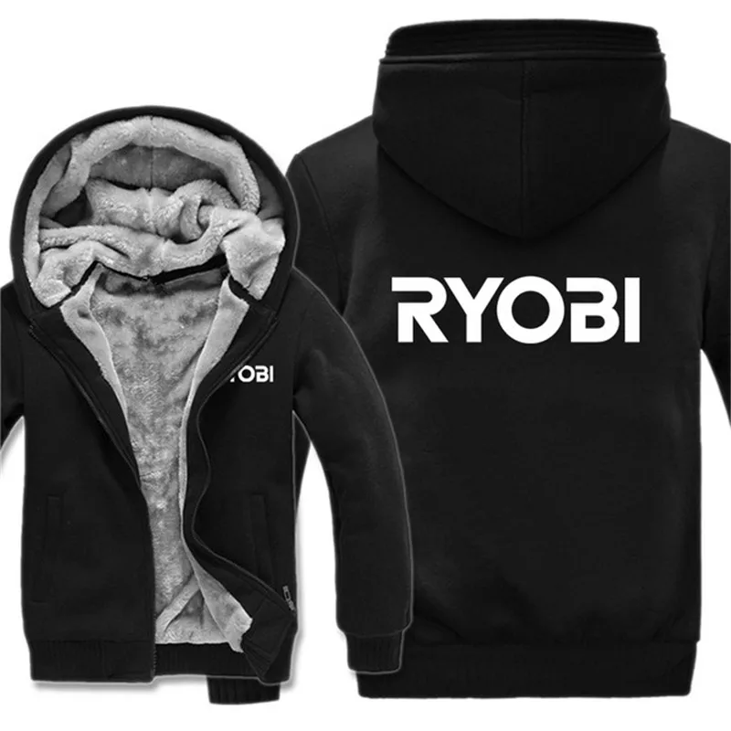 

Winter Mens Clothing Oversized Ryobi Tool Hoodies Men Fashion Coat Pullover Fleece Liner Jacket Ryobi Sweatshirts Hoody M-5XL