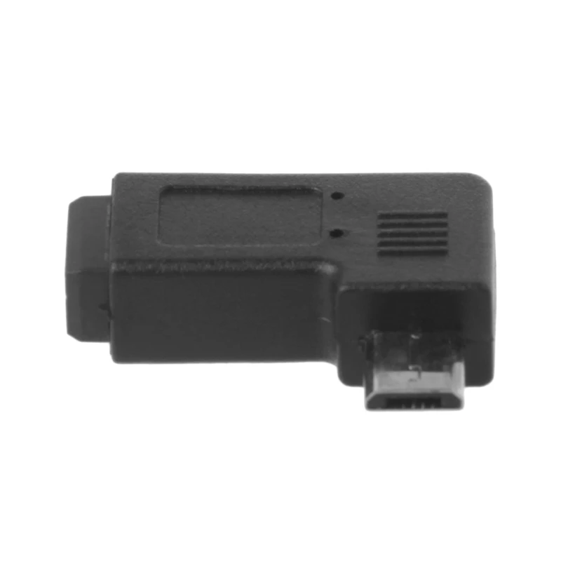 Переходник Mini USB 5Pin (гнездо)/Micro (штекер) 90 градусов левый/правый угол для