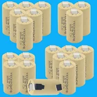 Плоский аккумулятор akkus sub C, 3000 мАч, батареи akkumulator SC, перезаряжаемые 1,2 в NIMH сварочные вкладки, реальная емкость, как заявлено