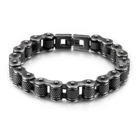 megin d punk vintage personality bicyle chain titanium steel bracelets for men women couple friend fashion design gift jewelry
