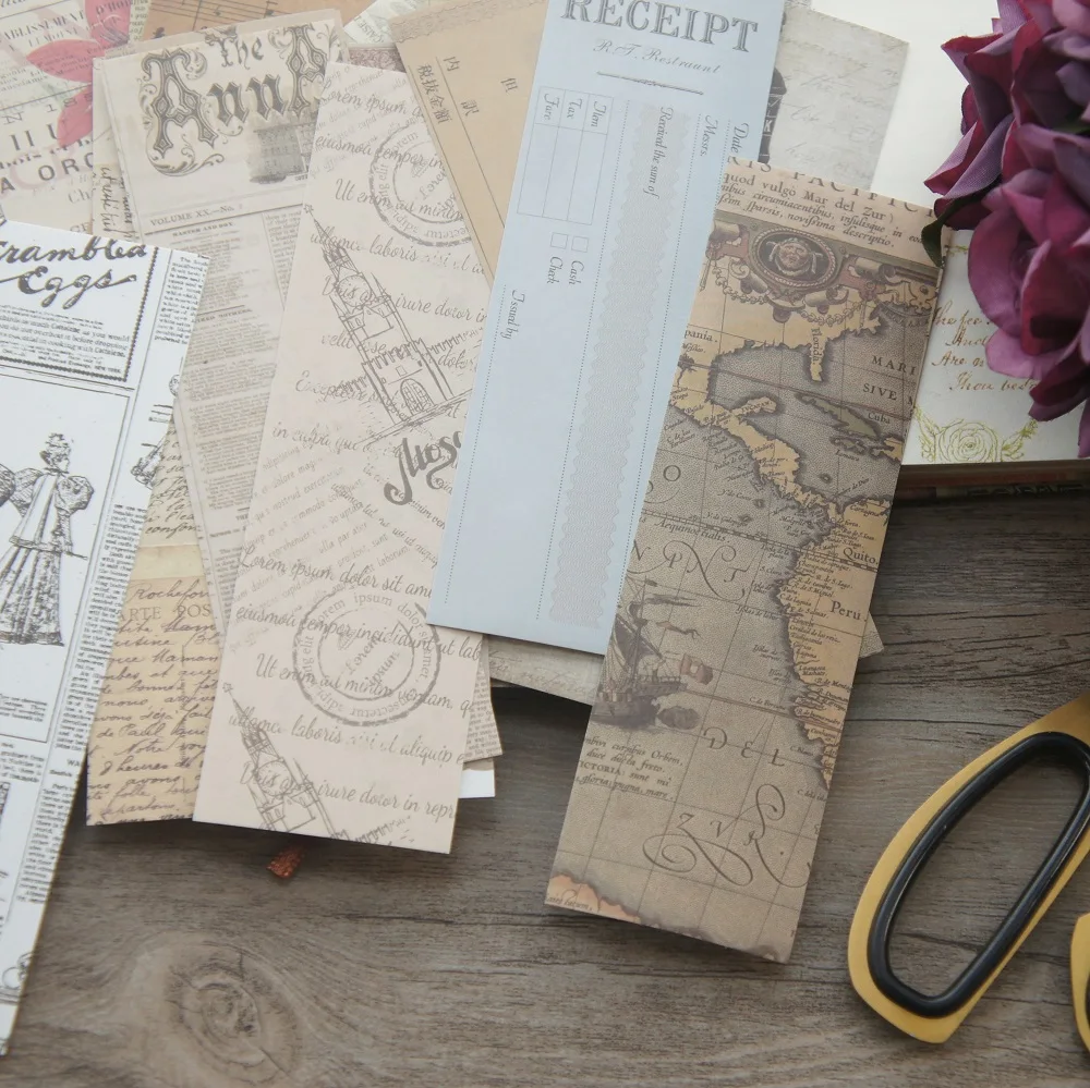 

28pcs Long Ancient Maps and Adventurers Style Paper Sticker Scrapbooking DIY Gift Packing Label Decoration Tag