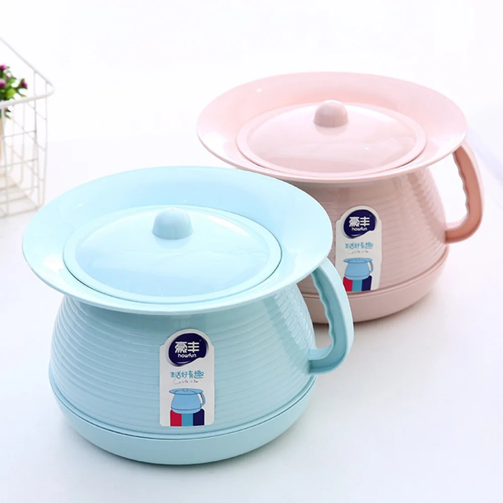 

Children Urinal Potty Portable Kids Pee Shit Pot Bucket Spittoon with Lid for Home Camping Car Travel )