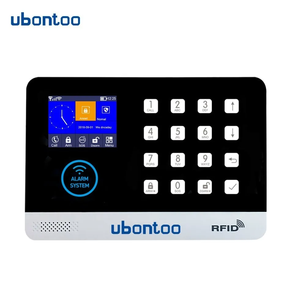 UBONTOO Многоязычная wifi GSM домашняя охранная сигнализация детектор движения