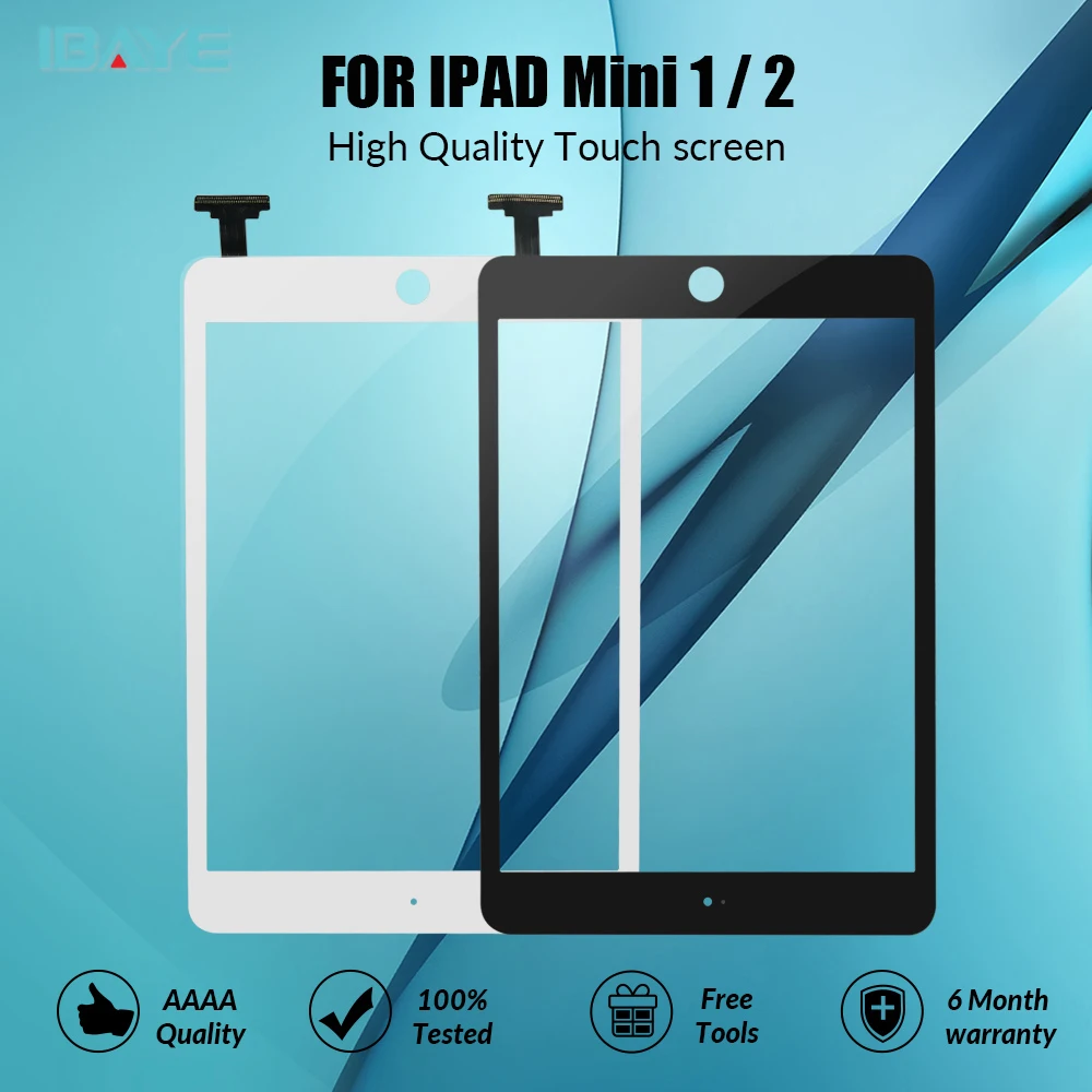 Для iPad Mini экран 1 iPad Mini 2 сенсорный экран A1432 A1454 A1455 A1489 A1490 A149 дигитайзер кабель ИС mini2 сенсор стекло