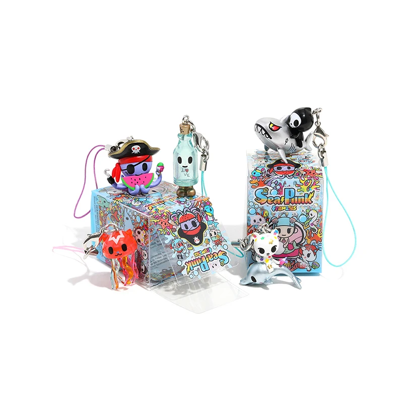 original tokidoki marine series hanging blind box cute key chain mobile phone backpack pendant doll toy model gift free global shipping
