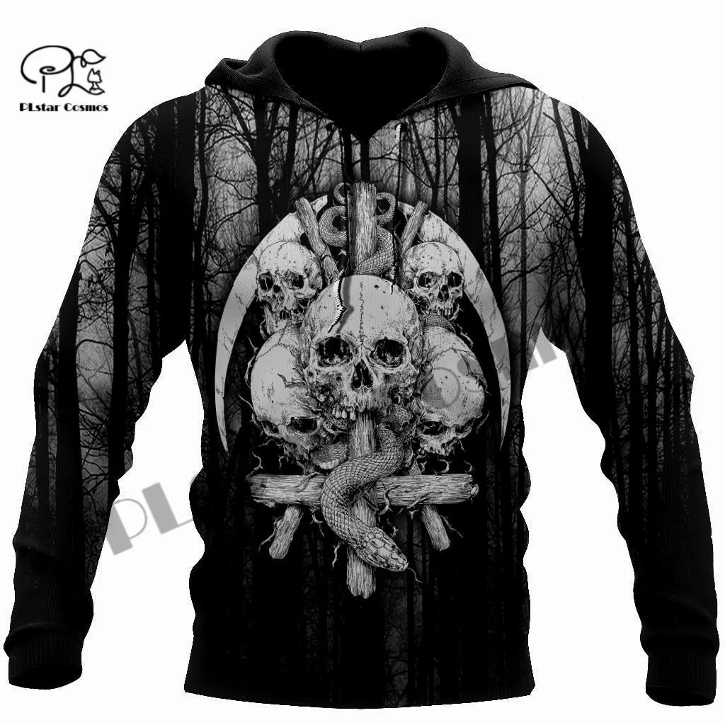 

PLstar Cosmos 3Dprint Newfashion Satan Skull Art Harajuku Unique Streetwear Funny Awsome Casual Hoodie/Sweatshirt/Zip Style-7