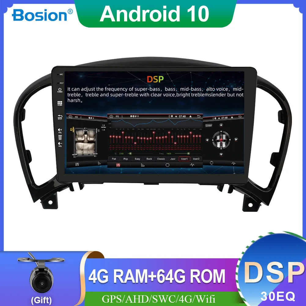 

Мультимедийная магнитола 9 дюймов DSP 4 Гб + 64 ГБ Android 10 для Niisan JUKE 2004-2016 автомобильный радиоприемник мультимедийный плеер 1 Din GPS BT Wifi DAB SWC Mirror Link ...