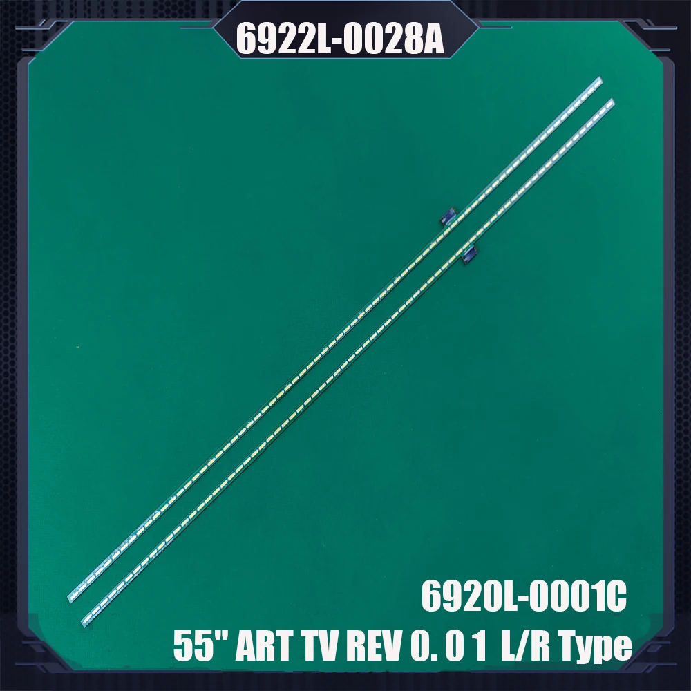 

2 PCS LED Backlight strip For LG 55L7200U 55L6200U 55LM660S 55LM640S 6922L-0028A 6916L-0888B 0889B 0833A 0832A LC550EUH PE F1