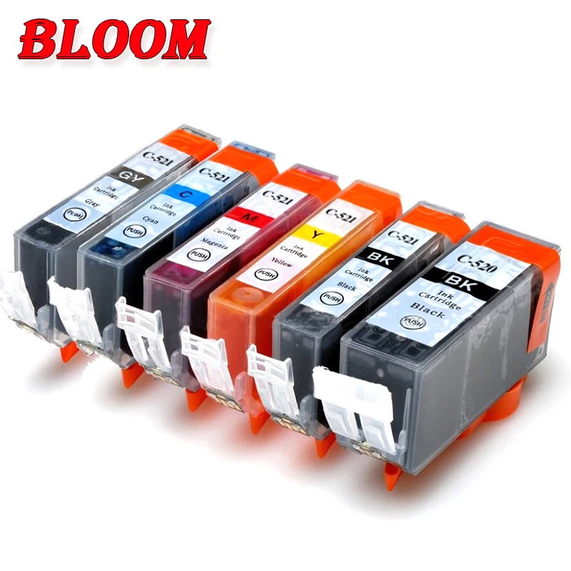 PGI-520 520 521 совместимый чернильный картридж для Canon Pixma MP540 MP550 MP560 MP620 MP630 MP640 MX860 MX870