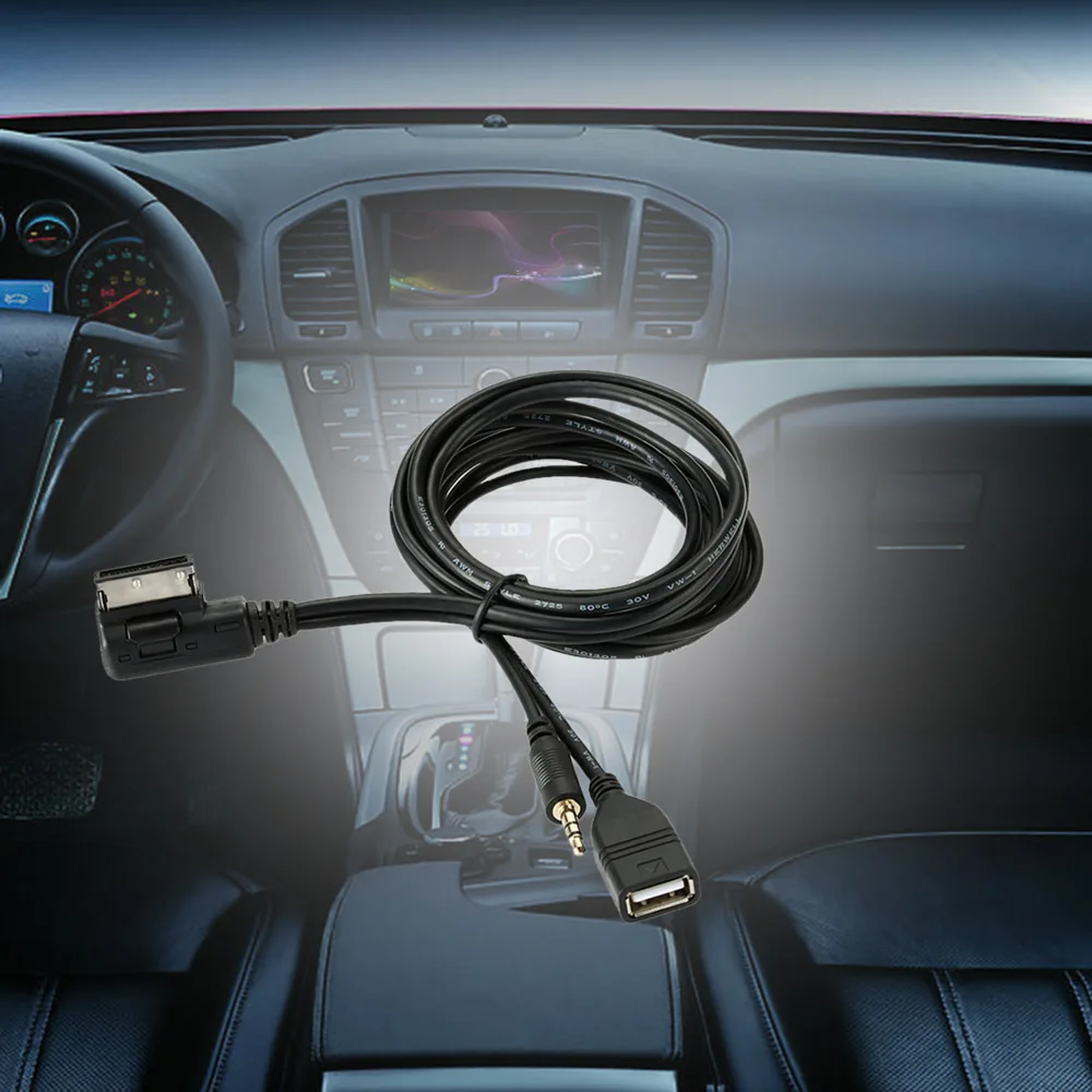 USB зарядное устройство KKMOON 1 5 м с интерфейсом AMI MMI для музыки разъем Aux 3 мм кабель