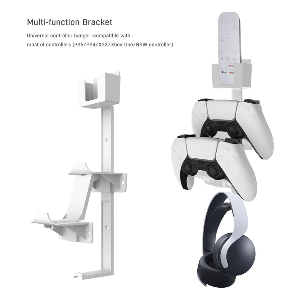 Universal Game Controller Wall Bracket Holder for PS5 PS4 Xbox Switch Gamepad Headset Hanger Remote Control Shelf | Электроника