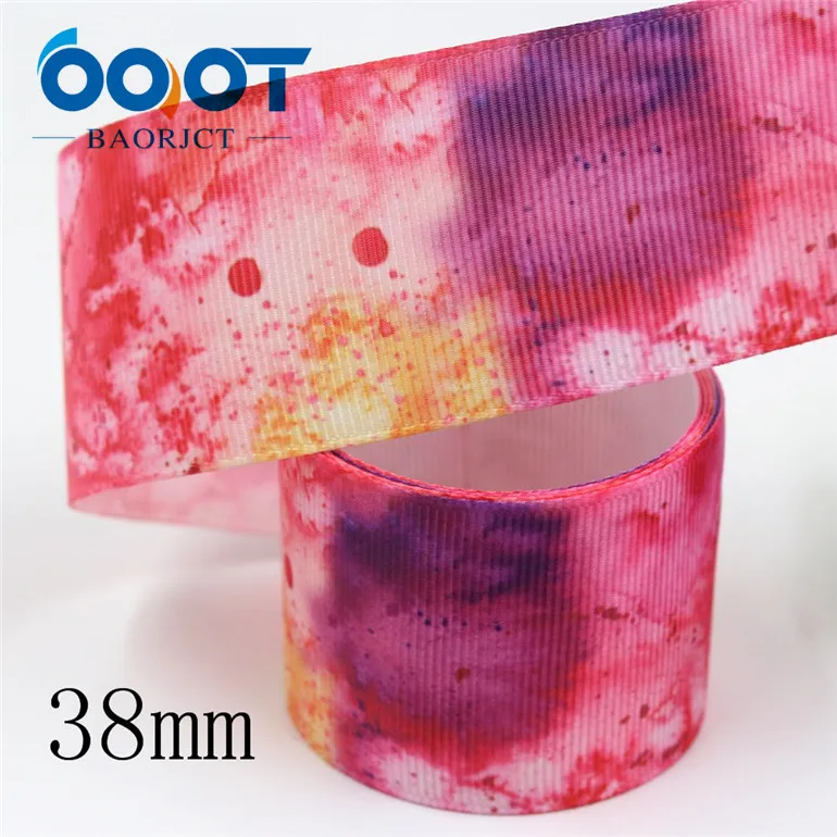 I-19809-1877 OOOT BAORJCT I-19809-1873, 38 мм 10 ярдов мультфильм термотрансферные печатные корсажные ленты, ленты ремесла, лук крышка DIY аксессуары - Цвет: I-19809-1877