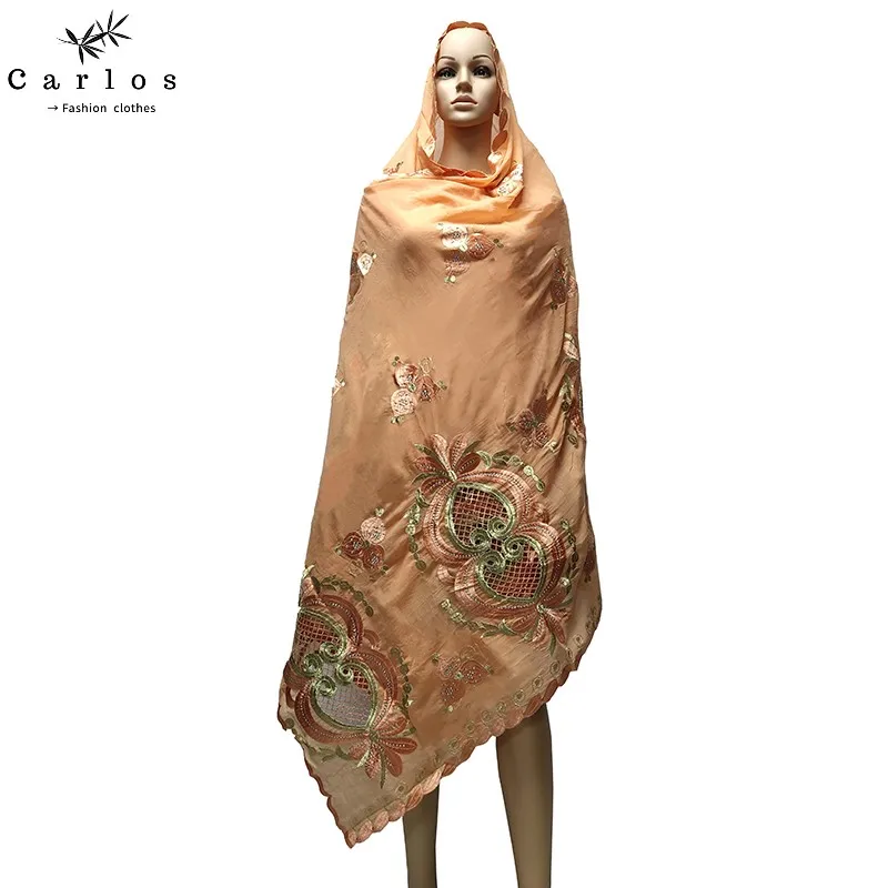 Высокое качество Лидер продаж мусульманское большой шарф 100% хлопковый в