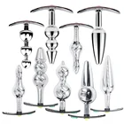 Пробка Анальная металлическая с кристаллами, 4 вида, анальная пробка на весь день, секс-игрушки для женщин и мужчин