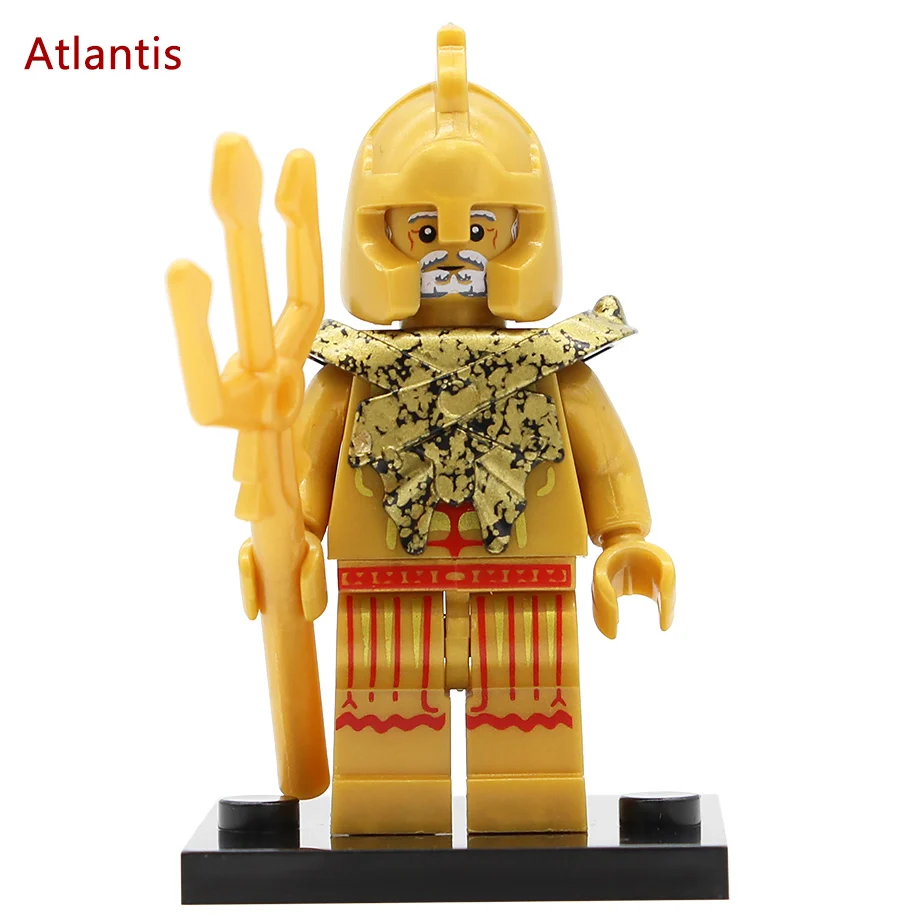 Atlantis X0161 фигурка ацтеков Египетский воин викингов Atlantis Мумия Фараон Одиночная распродажа варварские строительные блоки Набор Модель Кирпичи Игрушка - Цвет: Atlantis