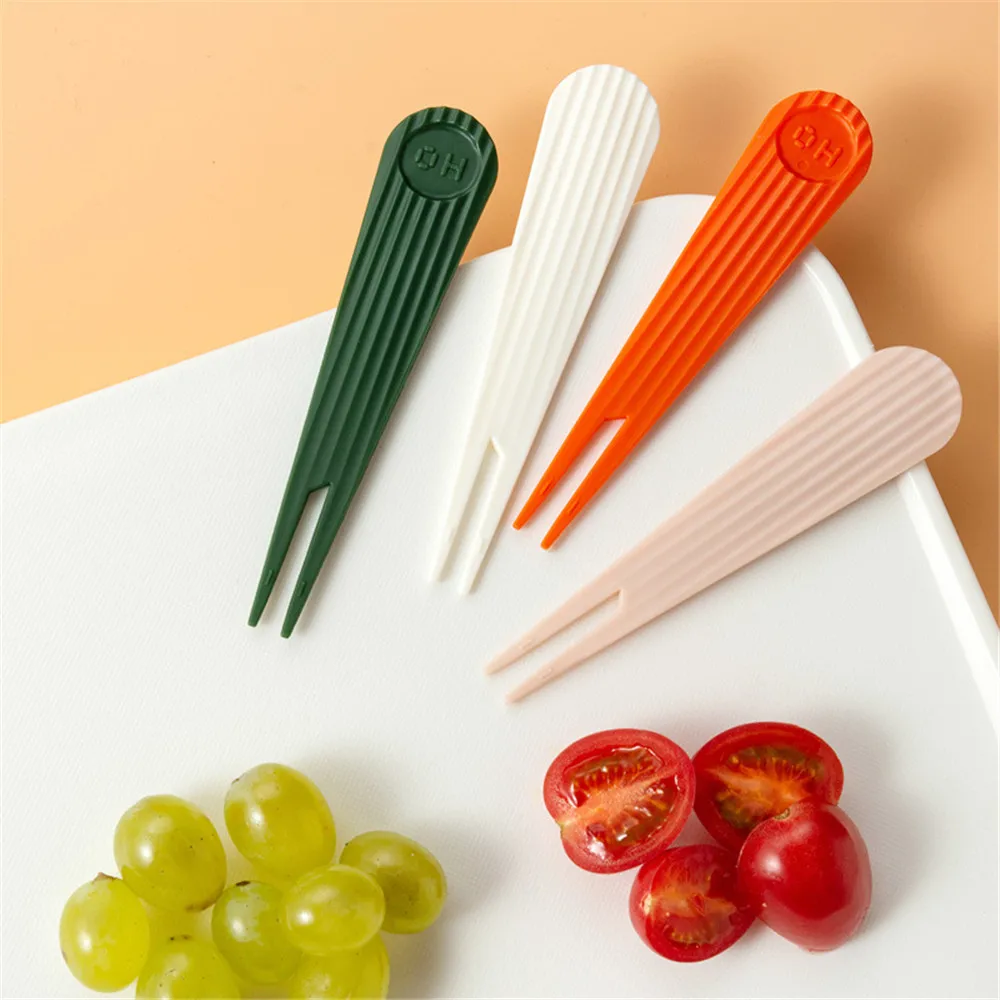 

4pcs Western Food Fruit Fork Set Tableware Multiple Kitchen Tools Snack Cake Dessert Forks Cafeteria Home Accessory