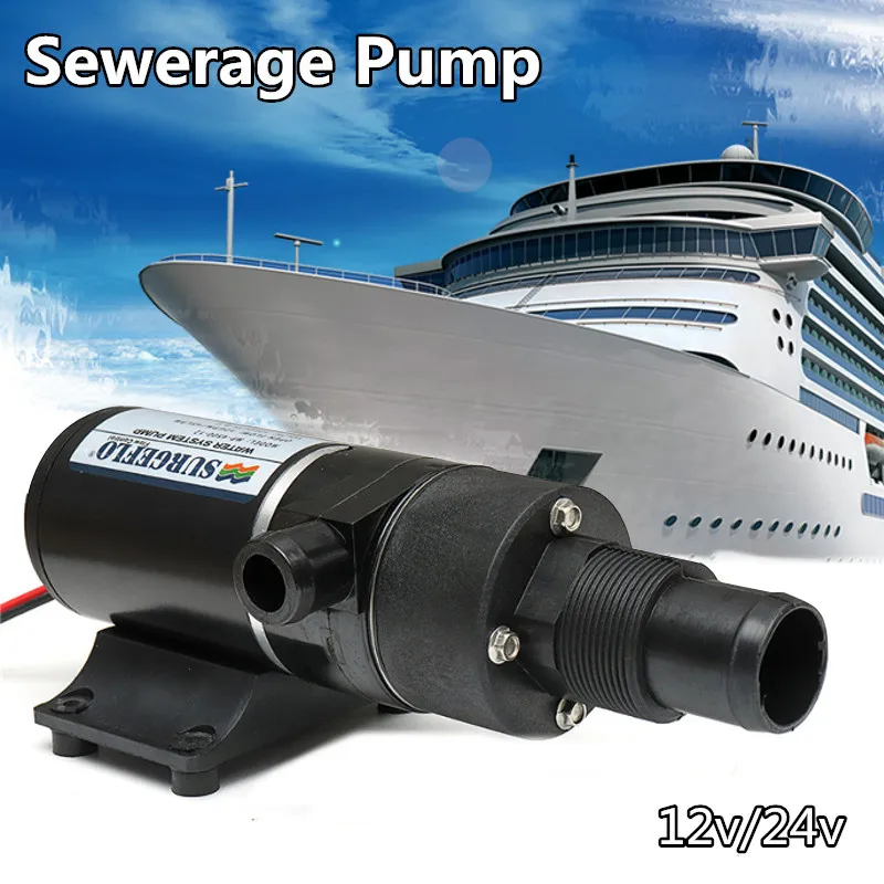

3000L/H DC 12V/24V DC Self Priming Pump Boat Toilet Home Garden Macerator Waste Water Pump with Dry Protection