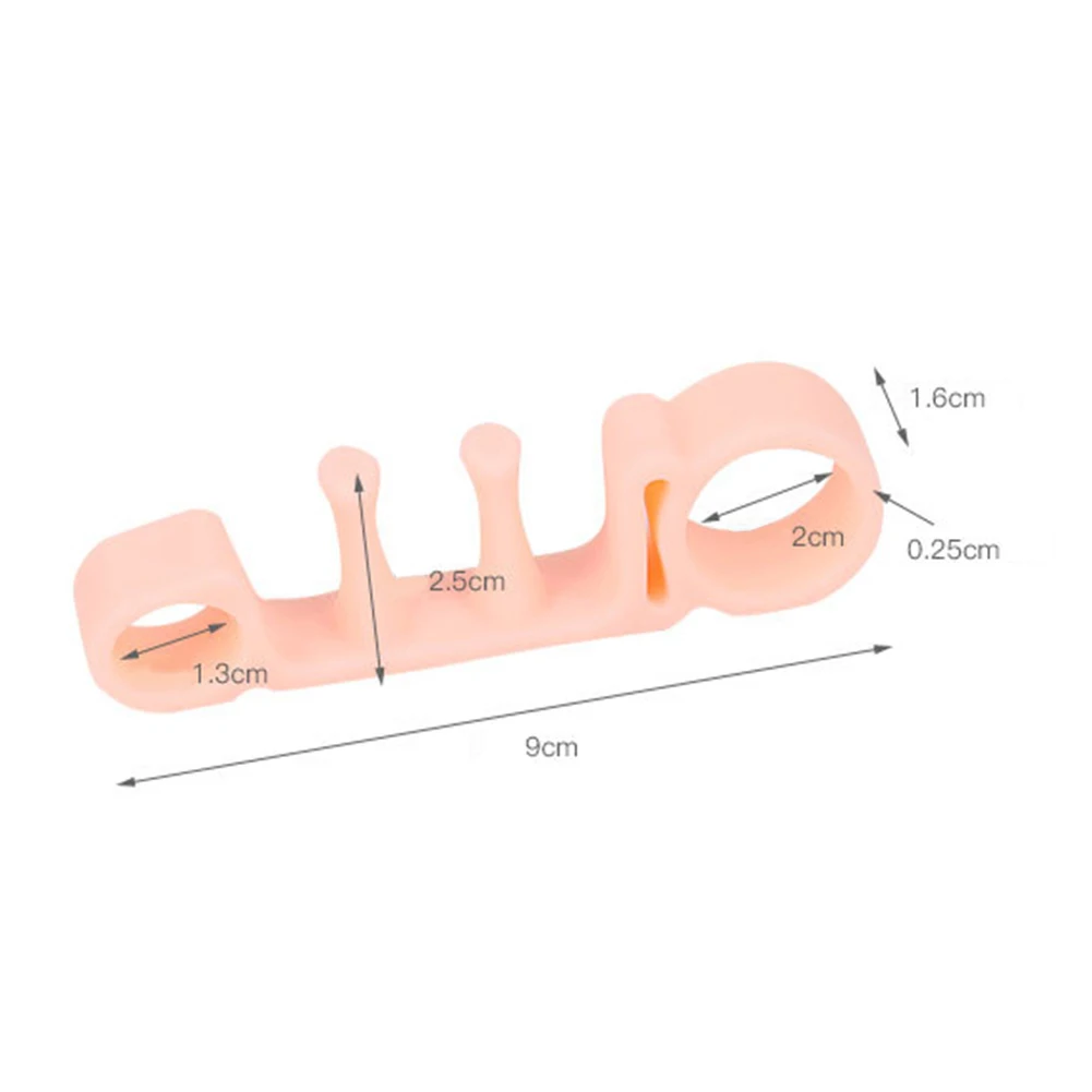Unisex Feet Orthopedic Bunion Corrector Overlapping Toes Separator Protector Toe Flexible Finger Spacer Manicure | Красота и здоровье