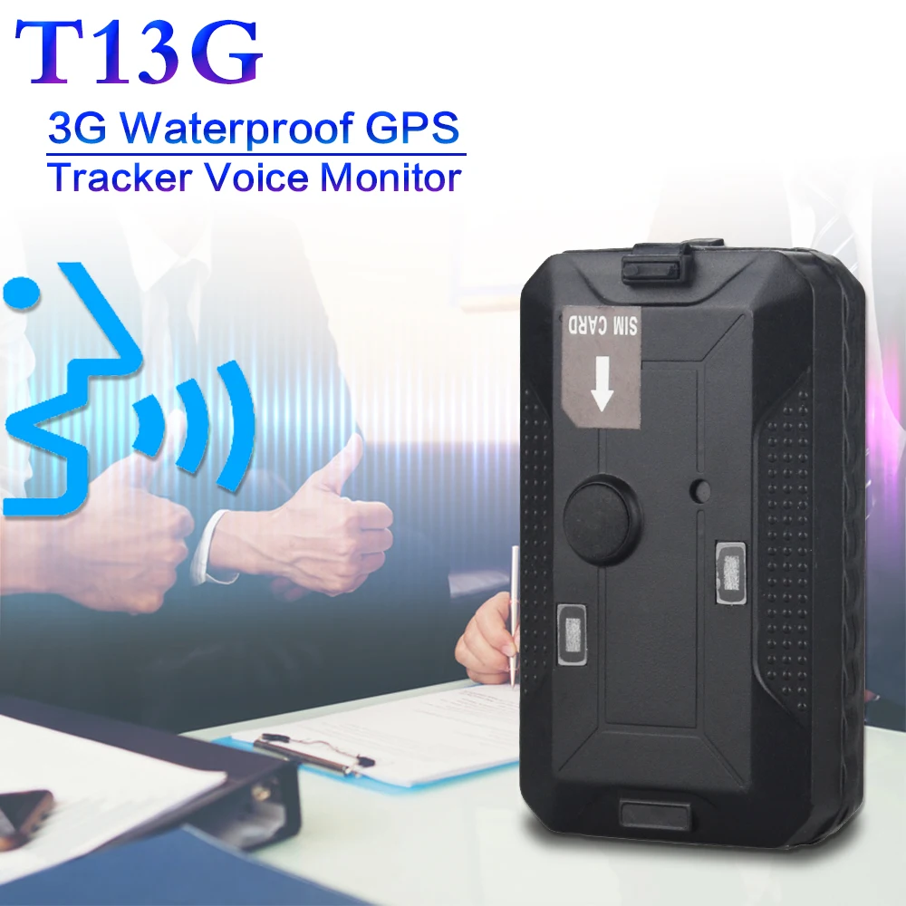 Портативный GPS-Трекер 3G WCDMA T1 для автомобильного локатора слежения встроенный