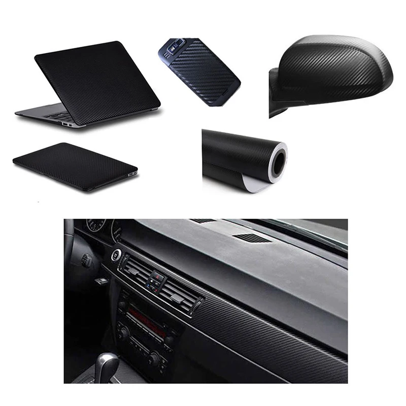 

500mmx2000mm 3D Carbon Fiber Vinyl Film Car Sticker Waterproof Car Styling Wrap Auto Vehicle Detailing accessories Motorcycle