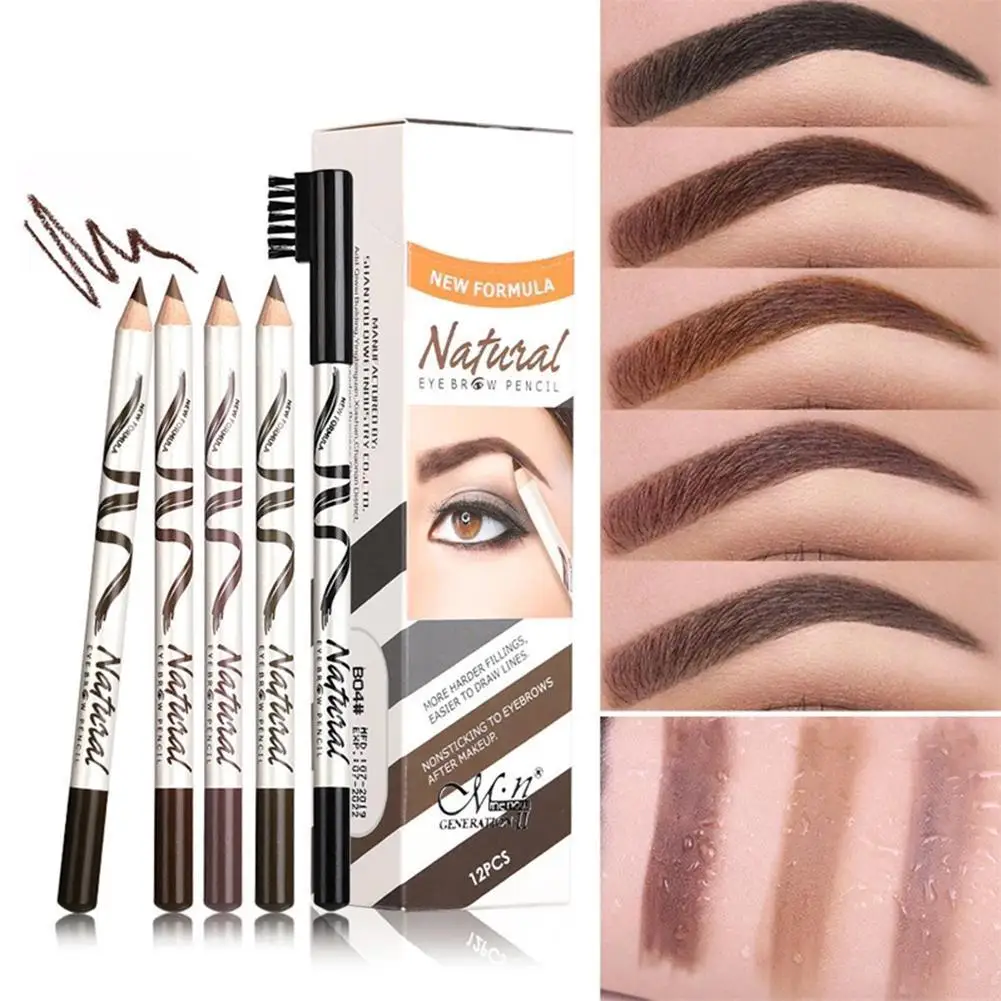 

5 Colors Makeup Menow Eyebrow Pencil Eyebrow Marker Waterproof Eyebrow Tattoo For Eyebrows Enhancer Dye Tint Pen Long Lasting N5