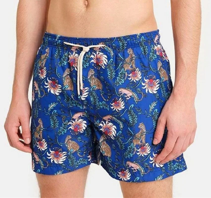 

Printed Shorts Summer Quick-Drying Beach Pants Male Floral Fashion Casual Sports Three-Point Shorts M-4XL