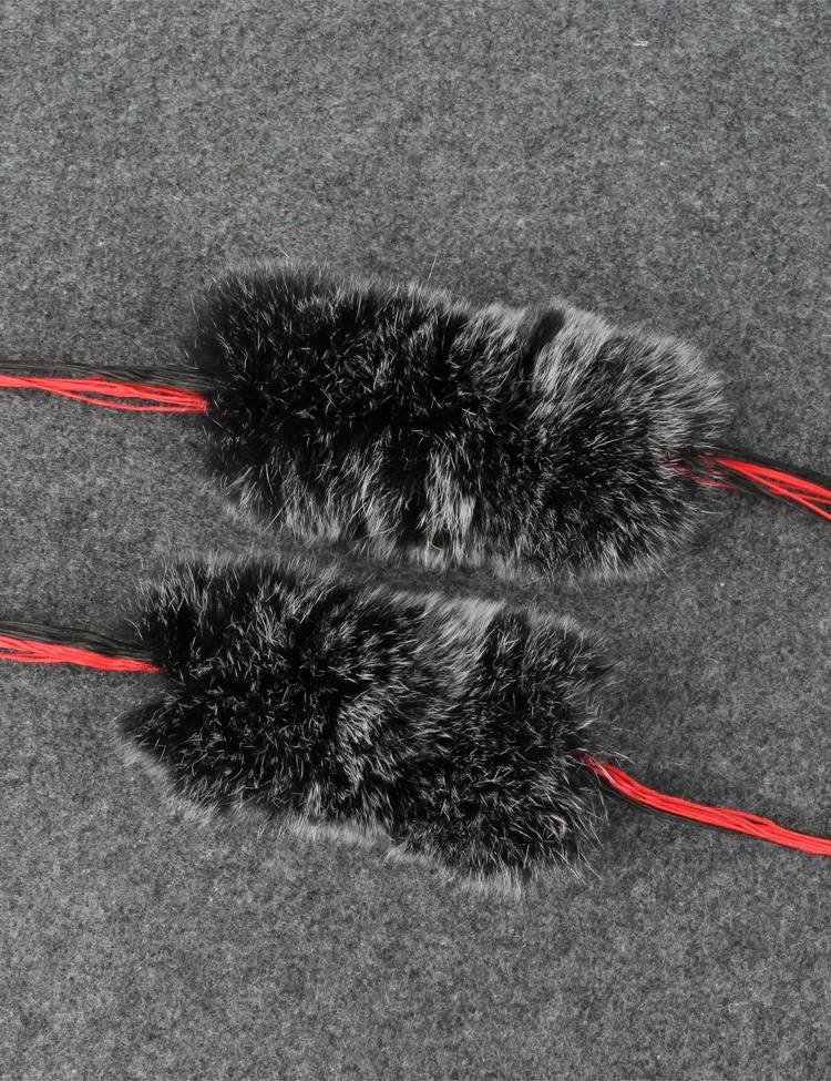 Амортизатор для стрельбы из кроличьей шерсти 2 шт./компл. серый 1x20 см стабилизатор