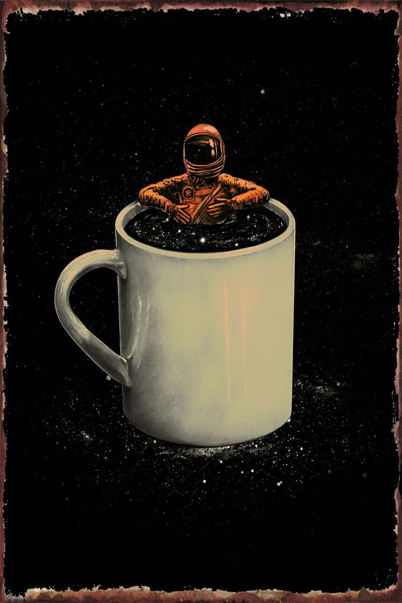 

Space Coffee vintage decor Wall Decor Room Decoration Retro Vintage Retro Tin Sign For Art Man Cave Cafe Pub Home Club