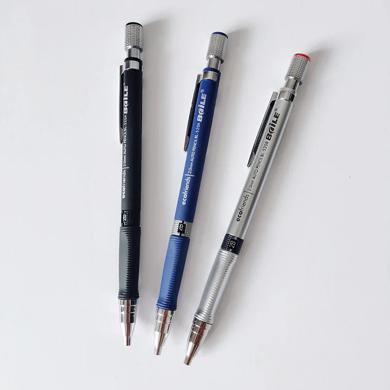 Карандаш автоматический механический 2B 2 0 мм черный/красочный для