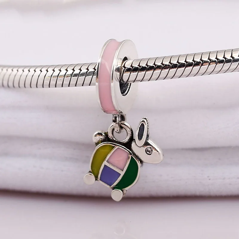

100% 925 Sterling Silver Charm New Lovely Auspicious Jewelry Pendant Fit Pandora Women Bracelet & Necklace Diy Jewelry