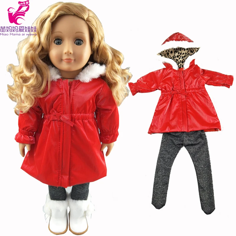 Комплект зимнего кукольного пальто для куклы 43 см пуховик 18 дюймов Одежда кукол и