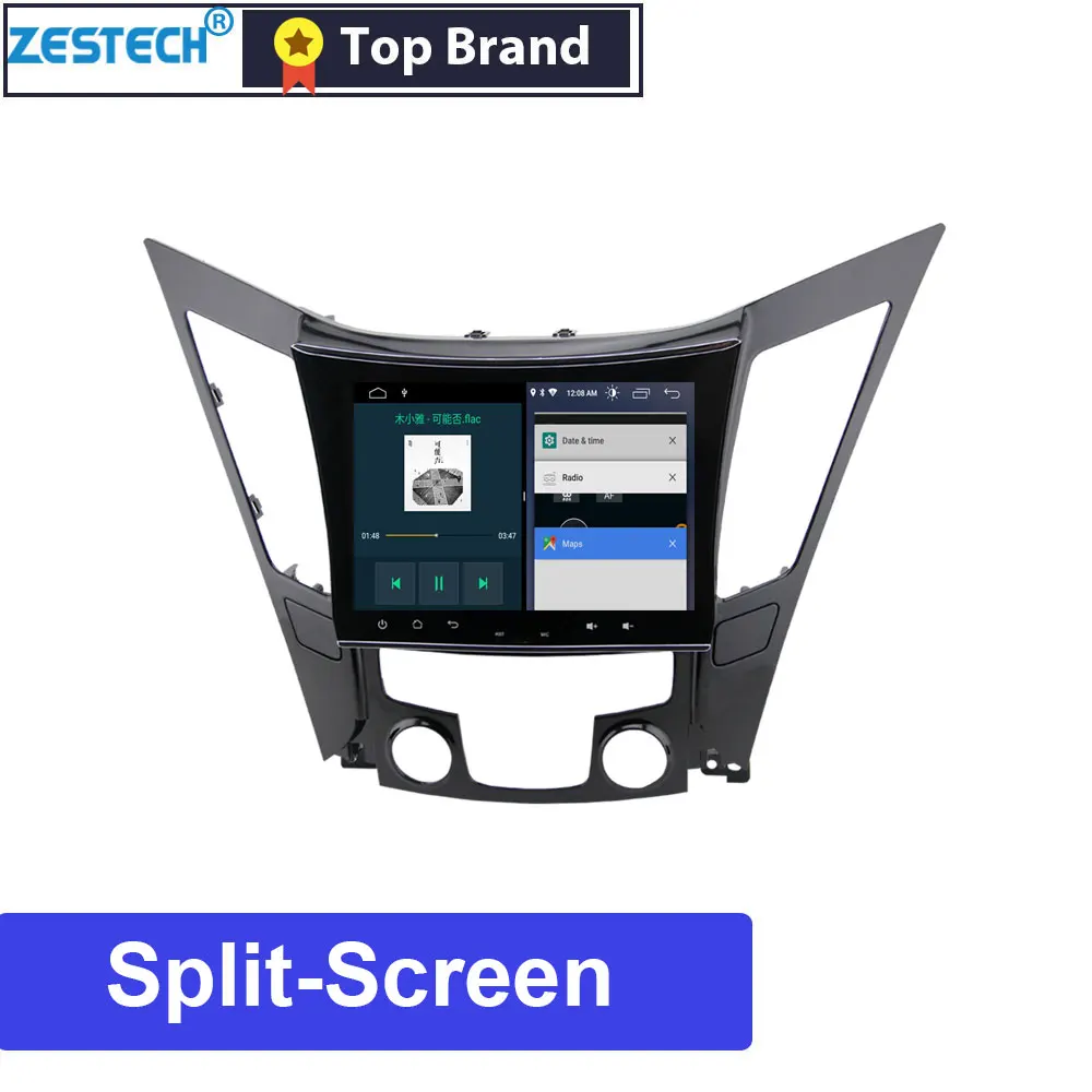 Zetech 9 дюймов Android автомобильный Радио dvd-плеер для hyundai Sonata 8 Sonata YF 2010- Автомобильный gps навигатор рулевое колесо управления