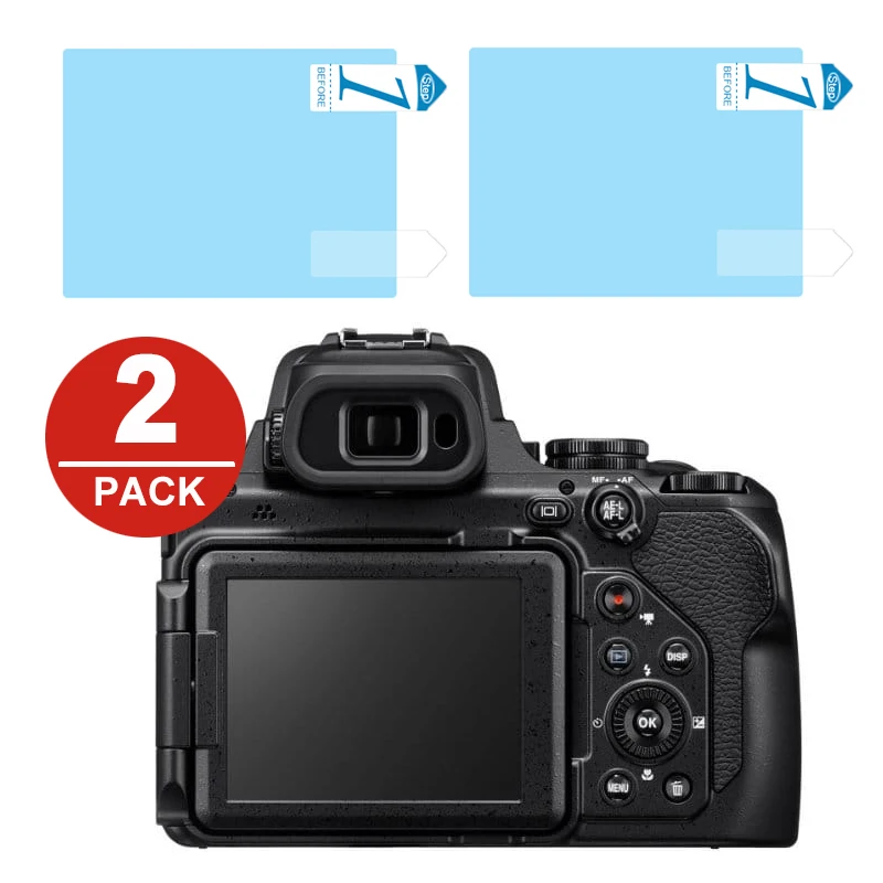 2x Защита ЖК экрана для Nikon J5 J4 V3 A1000 A900 B500 B600 B700 P1000 P950 P900 P900S P610 P600 P530 A300 A100|Защита