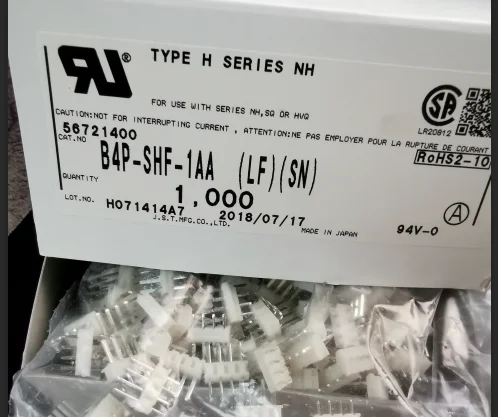 JST B4P-SHF-1AA, piezas nuevas con cabezal CONN VERT 4POS, 100% MM, 2,5-0